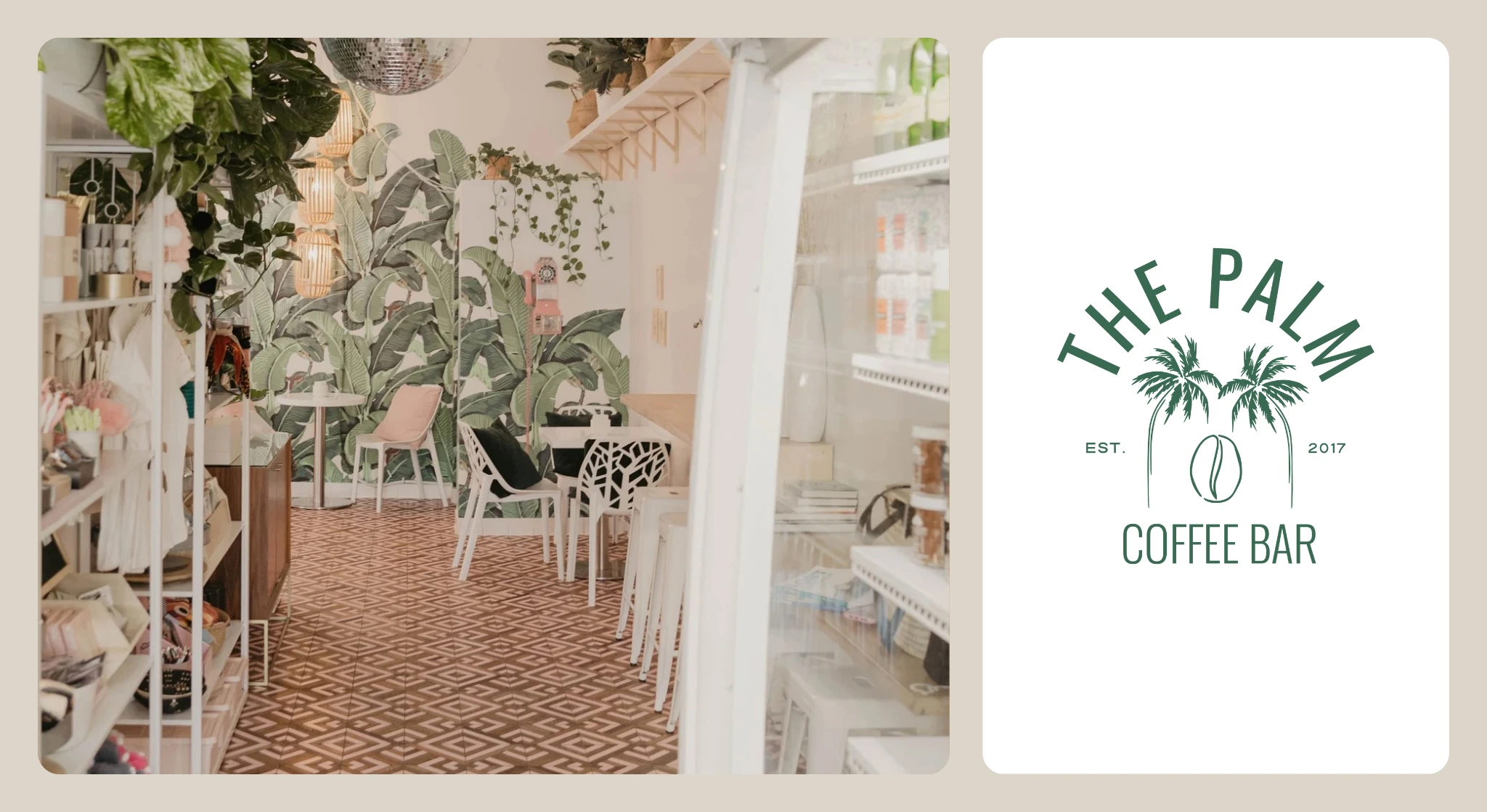 The Palm Coffee Bar case study thumbnail.